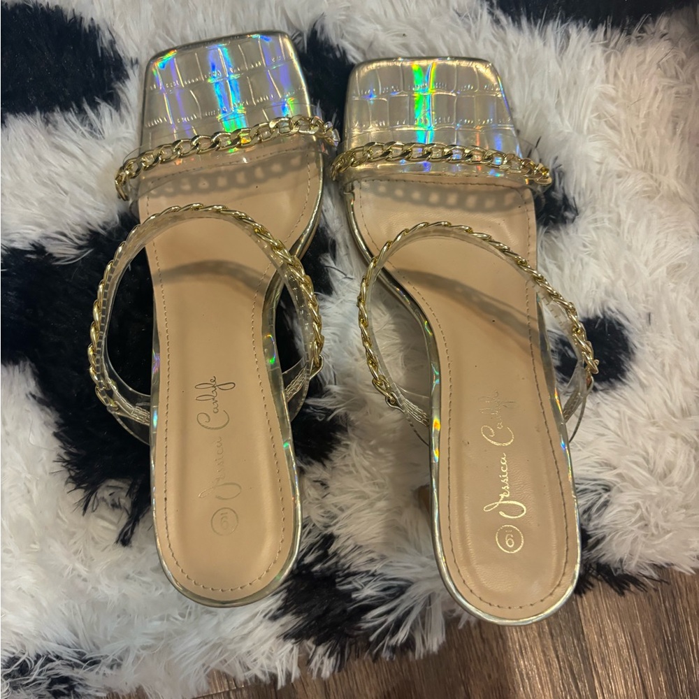 Jessica Gold Sandals